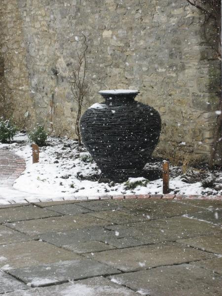 Joe's pot in the snow